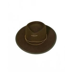 NEW VAN PALMA women's anna hat in golden green